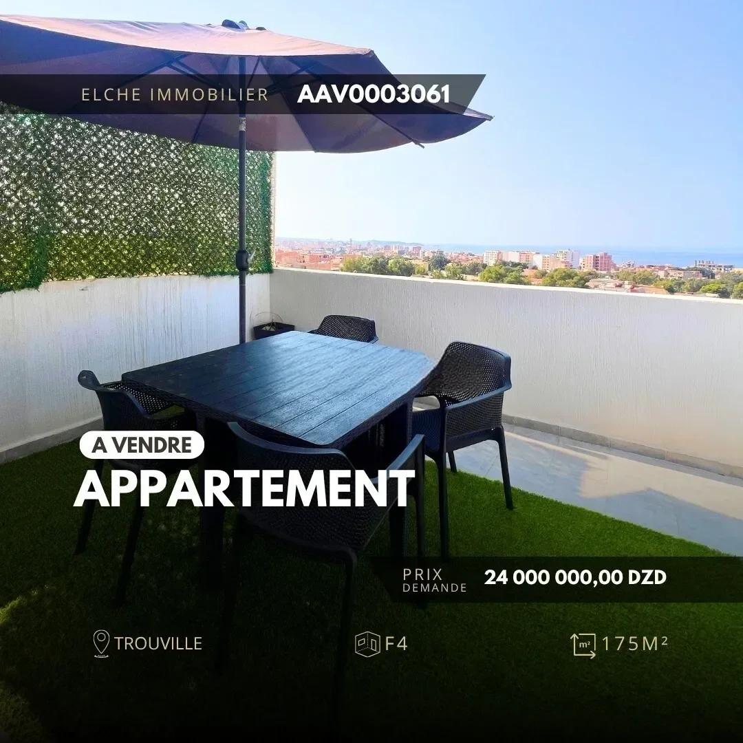 Vente Appartement F4 Oran Ain el turck - 24 000 000 DA