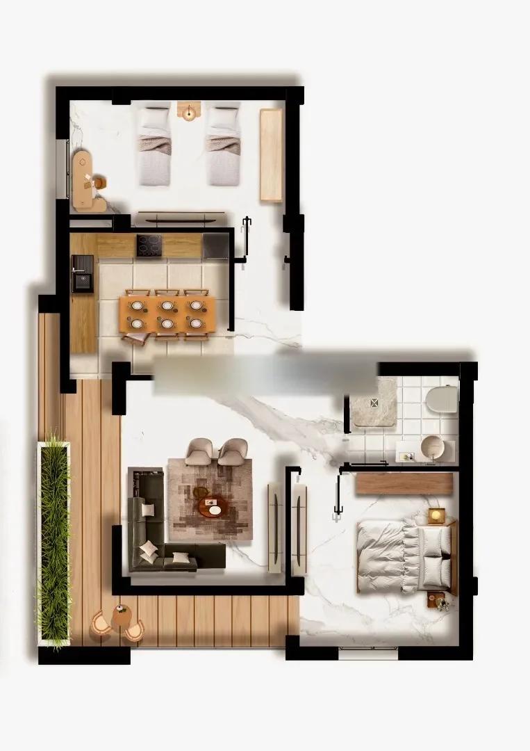 Vente Appartement F3 Mostaganem Mostaganem - photo 1